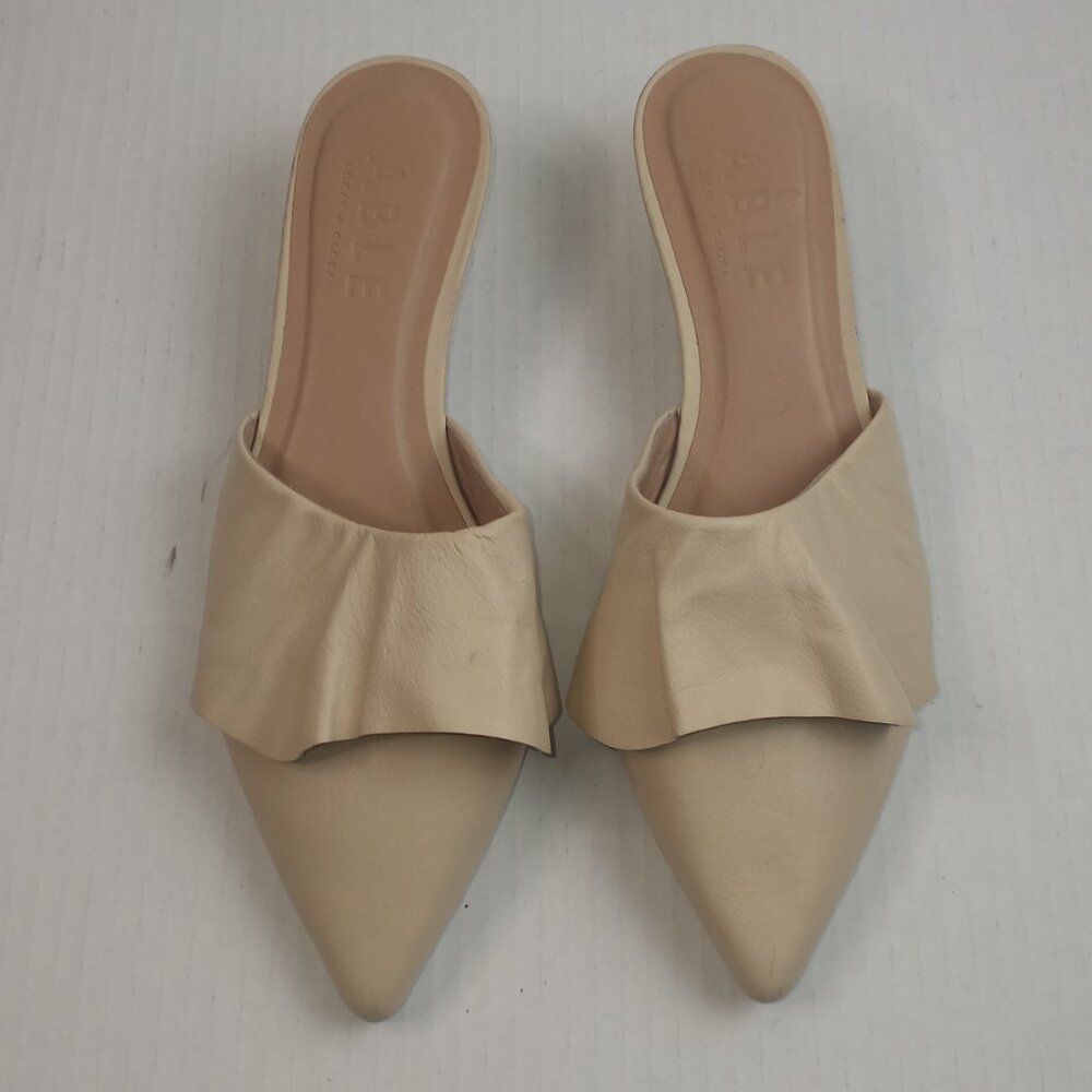 Able Local + Global Cream Pointed Toe Slip On Kit… - image 3